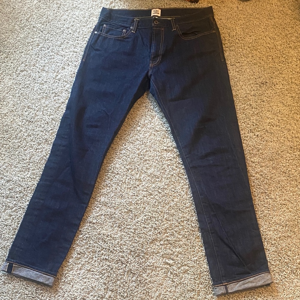 Flint and Tinder raw denim Slim Fit Jeans